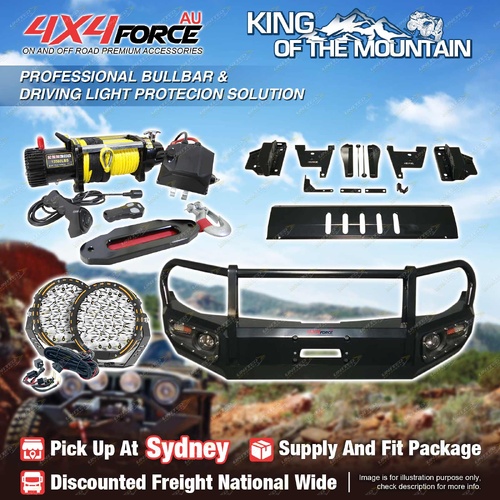 Armor Bullbar Skid Plate LOOP light Winch for Mitsubishi Triton MQ SYD Stock