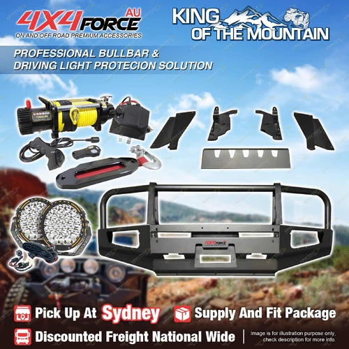 Armor Bullbar Guard Plate light Winch for Nissan Patrol Y61 00-04 SYD Stock