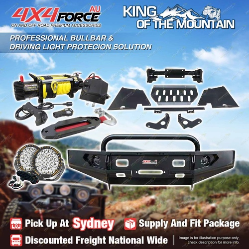 Safari Shield Bullbar Guard Plate light Winch for Toyota Hilux Vigo SYD Stock