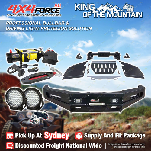 Ultimate Guard Bullbar No Loop Skid Plate Light Winch for Toyota Hilux Vigo SYD