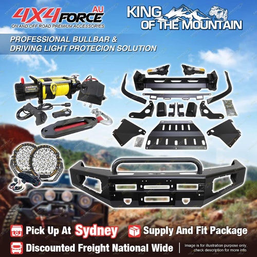 Safari Shield Bullbar U LOOP Guard Plate Light Winch for Toyota Hilux Vigo SYD