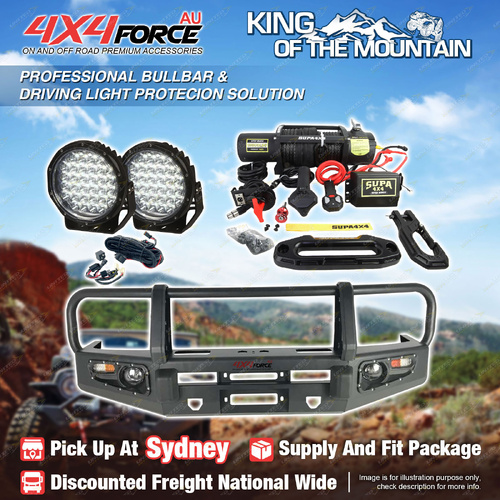 Armor Bullbar 3 LOOP light Winch for Toyota Landcruiser 79 Dual Cab 07-16 SYD