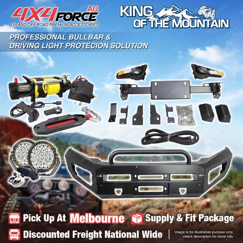Safari Shield Bullbar Guard Plate Light Winch for Isuzu D-MAX 12-16 MEL Stock