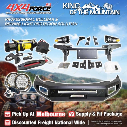 Ultimate Guard Bullbar No Loop Plate Light Winch for Mitsubishi Triton MQ MEL
