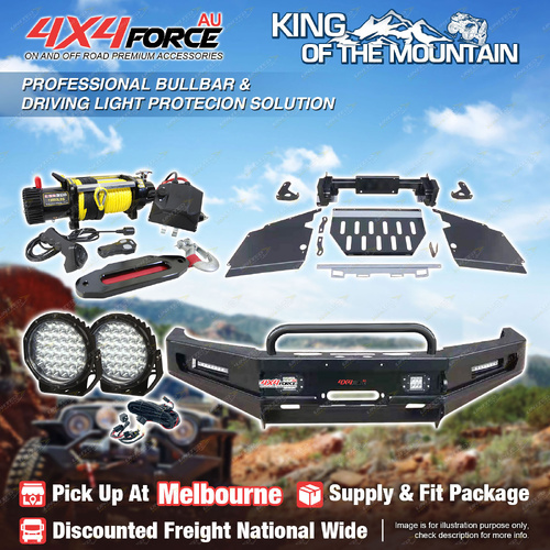 Safari Shield Bullbar U LOOP Guard Plate Light Winch for Toyota Hilux Vigo MEL