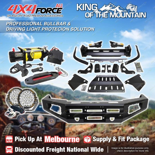 Ultimate Bullbar Skid Plate light Winch for Toyota Hilux Vigo 12-15 MEL Stock