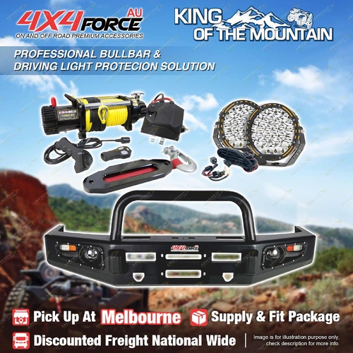 Safari Shield Bullbar Light Winch for Toyota Landcruiser 79 Dual Cab 07-16 MEL