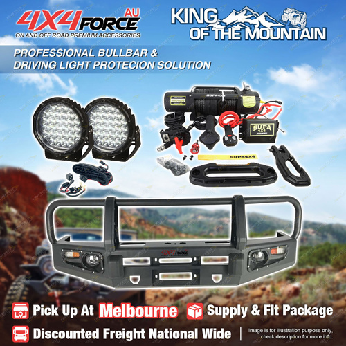 Armor Bullbar 3 LOOP light Winch for Toyota Landcruiser 79 Dual Cab 07-16 MEL