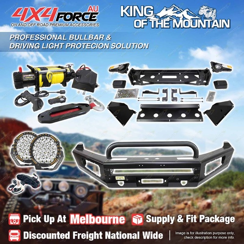 Safari Shield U Loop Bumper Bullbar Lights Winch for Volkswagen Amarok 11-23 MEL