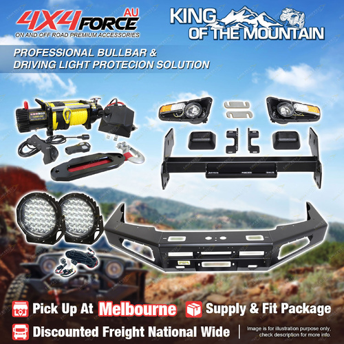 Ultimate Guard No Loop Bumper Bullbar Lights Winch for Nissan Navara D22 MEL