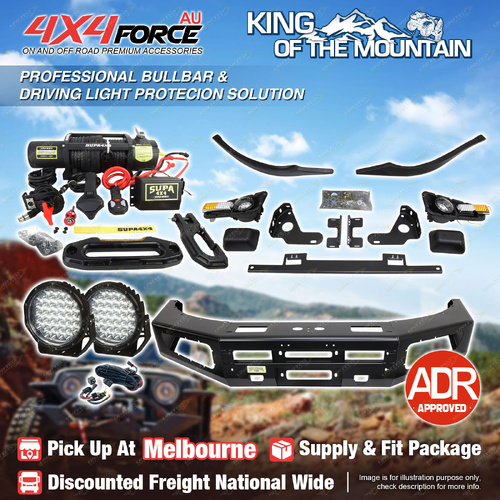 Ultimate Guard No Loop Bullbar Lights Winch for Toyota Hilux Vigo 05-11 MEL