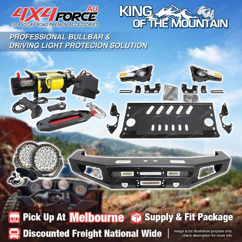 Ultimate Guard No Loop Bullbar Lights Winch for Toyota LandCruiser 79 Series MEL