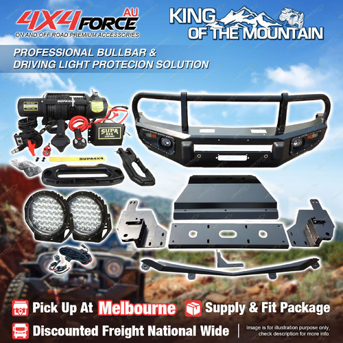 Premium Armor 3 Loop Bumper Bullbar Lights Winch for Mitsubishi Triton ML MN MEL