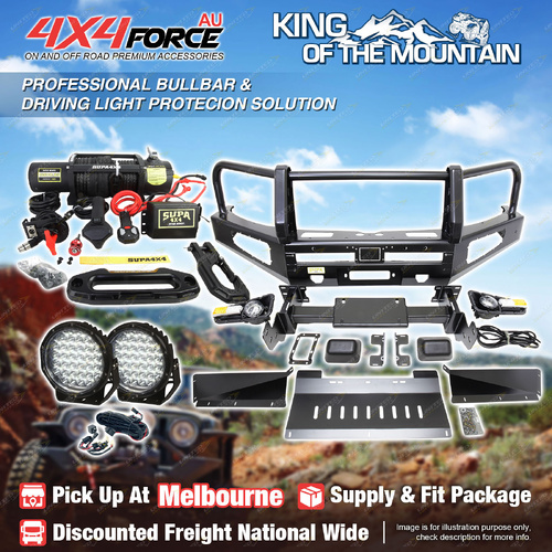 Premium Armor 3 Loop Bumper Bullbar Lights Winch for GWM Cannon 2020+ MEL Stock