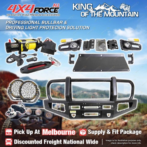 Premium Armor 3 Loop Bumper Bullbar Lights Winch for Suzuki Jimny 2019-2024 MEL