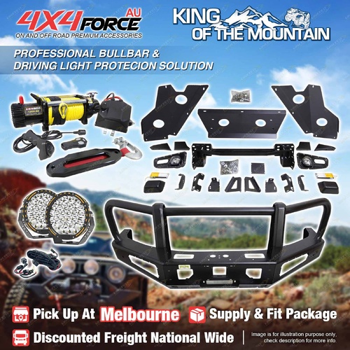 Premium Armor 3 Loop Bumper Bullbar Lights Winch for Ford Ranger T9 22-On MEL