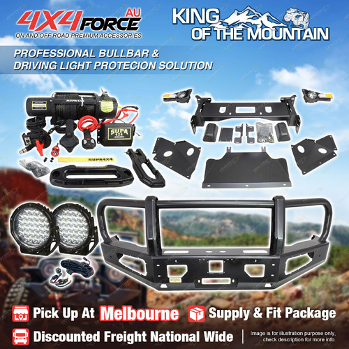 Premium Armor 3 Loop Bumper Bullbar Lights Winch for GWM Great Wall Tank 500 MEL