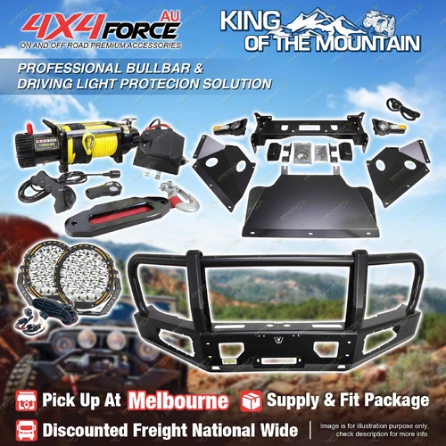 Premium Armor 3 Loop Bumper Bullbar Lights Winch for GWM Great Wall Cannon Alpha MEL