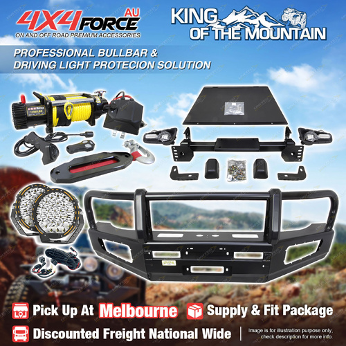 Premium Armor 3 Loop Bumper Bullbar Drive Light Winch for Toyota FJ Cruiser MEL