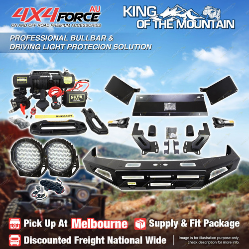 Ultimate Guard No Loop Bullbar Drive Light Winch for Toyota Landcruiser 105 MEL