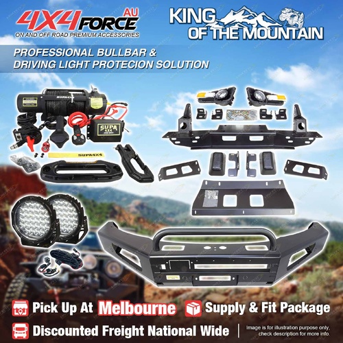 Safari Shield U Loop Bullbar Drive Light Winch for Mazda BT-50 11-20 MEL
