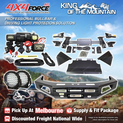 Ultimate Guard No Loop Bullbar Light Winch for Toyota Landcruiser Prado 150 MEL