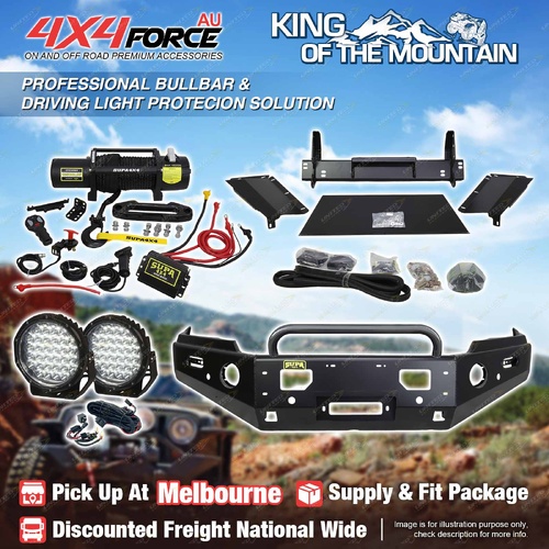 Safari Shield U Loop Bullbar Drive Light Winch for Mazda BT-50 20-25 MEL