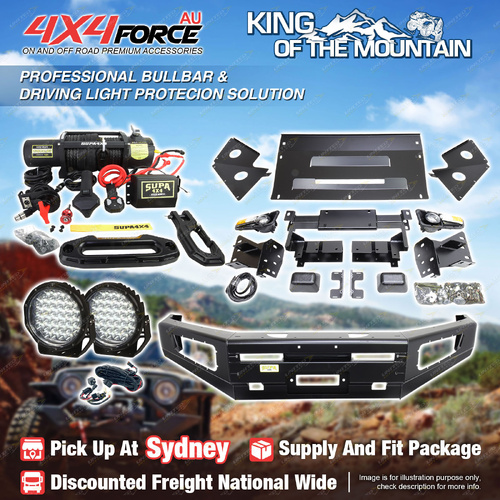 Ultimate Guard No Loop Bullbar Light Winch for Nissan Navara D40 Spain 11-On SYD
