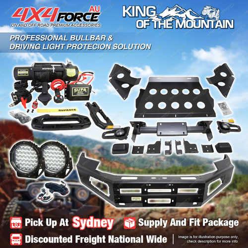 Ultimate Guard No Loop Bullbar Lights Winch for Toyota Hilux Rocoo 21-On SYD