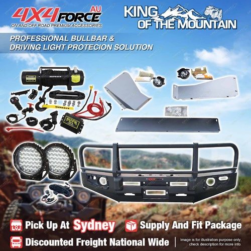 Premium Armor 3 Loop Bullbar Lights Winch for Toyota Landcruiser LC200 17-On SYD