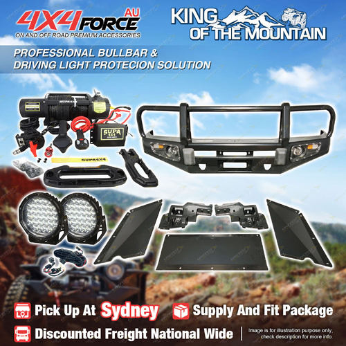 Premium Armor 3 Loop Bullbar Lights Winch for Toyota Landcruiser 100 Series SYD