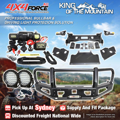 Premium Armor 3 Loop Bumper Bullbar Lights Winch for GWM Great Wall Tank 500 SYD