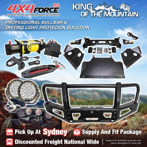 Premium Armor 3 Loop Bumper Bullbar Lights Winch for GWM Great Wall Cannon Alpha SYD