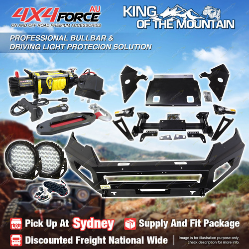 Ultimate Guard No Loop Bumper Bullbar Light Winch for Toyota Prado 150 17-23 SYD