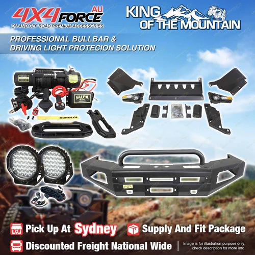 Safari Shield U Loop Bullbar Light Winch for Nissan Patrol Y61 GU 05-On SYD