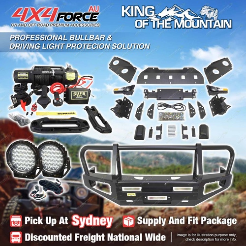 Premium Armor 3 Loop Bumper Bullbar Light Winch for Nissan Navara D40 06-11 SYD