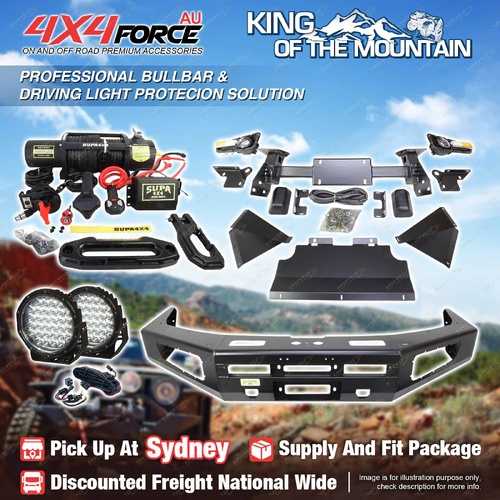 Ultimate Guard No Loop Bullbar Light Winch for Toyota Landcruiser Prado 150 SYD