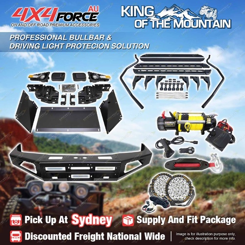 Ultimate Guard Bullbar Light Side Step Winch for Toyota Landcruiser 100 SYD