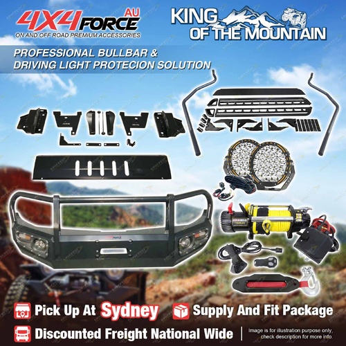 Armor Bullbar LOOP Lights Winch Side Step for Mitsubishi Triton MQ SYD Stock