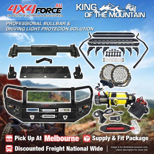 Armor Bumper Bullbar LOOP Lights Winch Side Step for Isuzu D-MAX 12-16 MEL Stock