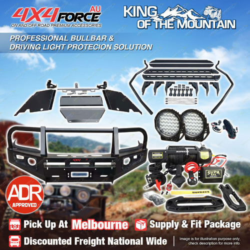 Armor Bullbar LOOP Lights Winch Side Step for Toyota Hilux Vigo 12-15 MEL Stock