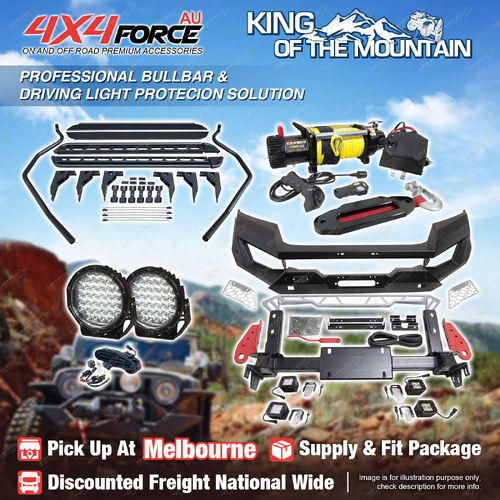 Ultimate Guard Bullbar Light Side Step Winch for Nissan Navara NP300 D23 21+ MEL