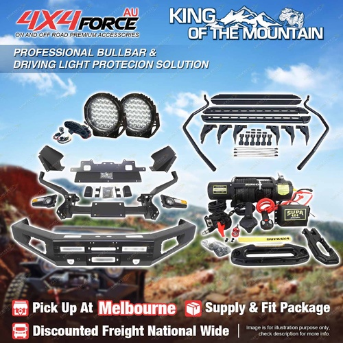 Ultimate Guard Bullbar LED Side Step Winch for Toyota Landcruiser 200 16-21 MEL