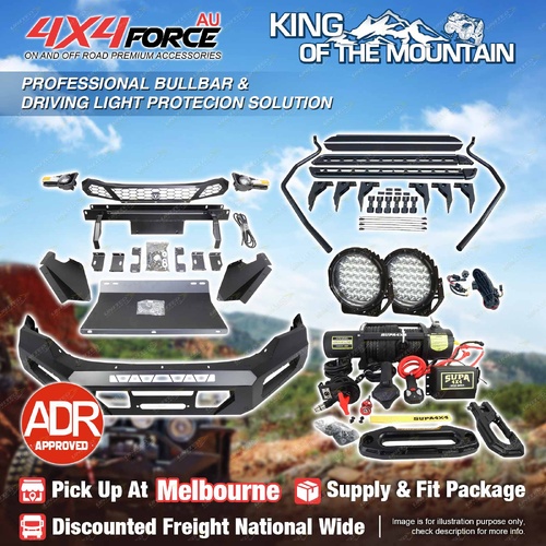 Ultimate Guard Bullbar Light Side Step Winch for Isuzu D-max 21-23 MEL