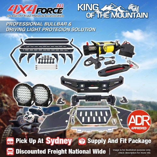 Ultimate Guard Bullbar Lights Side Steps Winch for Toyota Hilux Vigo 12-15 SYD