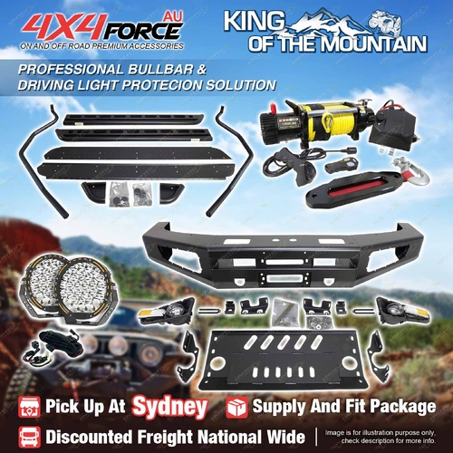Ultimate Bullbar Light Side Step Winch for Toyota Landcruiser 79 Single Cab SYD