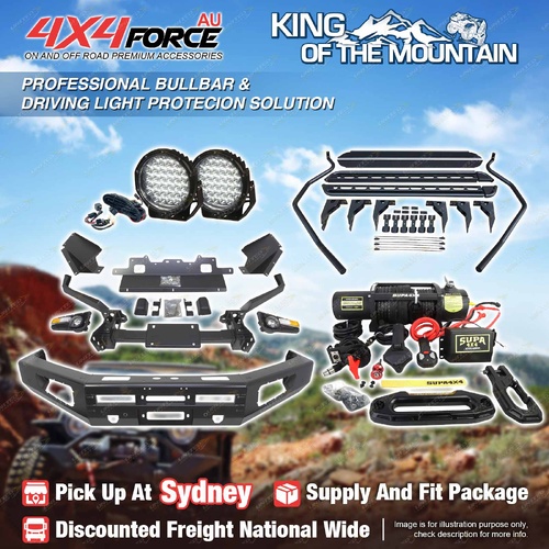 Ultimate Guard Bullbar LED Side Step Winch for Toyota Landcruiser 200 16-21 SYD