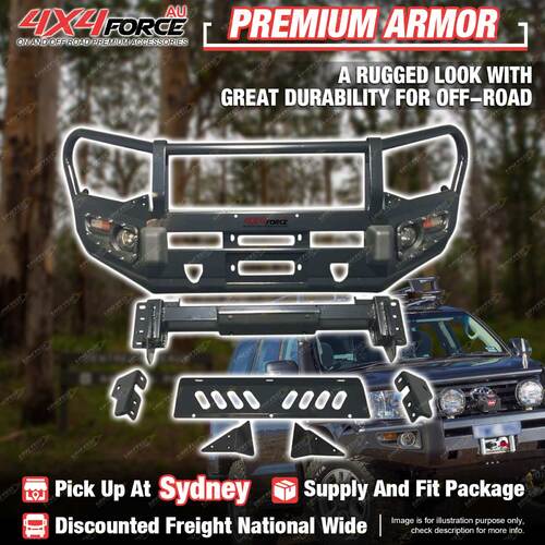 Premium Armor Bumper Bullbar Skid Plate & LOOP for Isuzu D-MAX 17-19 SYD Stock
