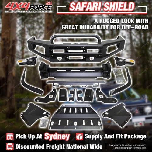 Safari Shield Bullbar U LOOP Guard Plate for Toyota Hilux Vigo 12-15 SYD Stock