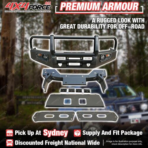Premium Armor Bumper Bullbar 3 LOOP Guard Plate for Mazda BT50 11-20 SYD Stock